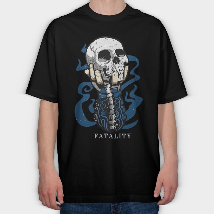 Fatality Mortal Kombat, Tricou Oversize Barbati (Unisex)