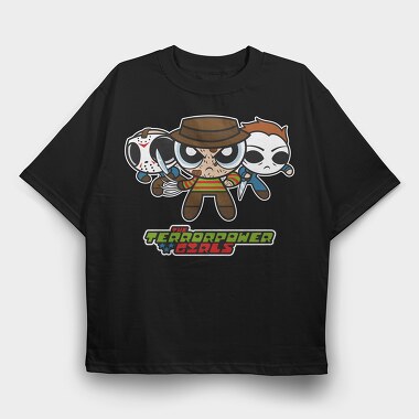 The Powerpuff Girls Terror, Tricou Oversize Barbati (Unisex)