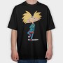 Cartoon Retro Hey Arnold 6, Tricou Oversize Barbati (Unisex)