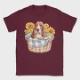 Basset Hound Sunflowers, Tricou Barbati (Unisex)