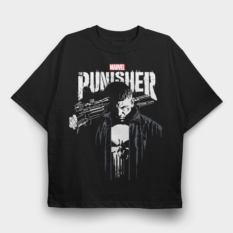 The Punisher 1, Tricou Oversize Barbati (Unisex)