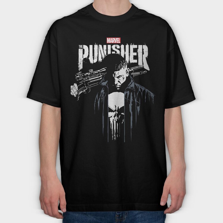 The Punisher 1, Tricou Oversize Barbati (Unisex)