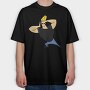 Cartoon Retro Johny Bravo 2, Tricou Oversize Barbati (Unisex)