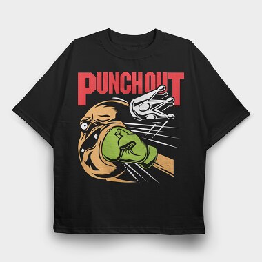 Punchout, Tricou Oversize Barbati (Unisex)