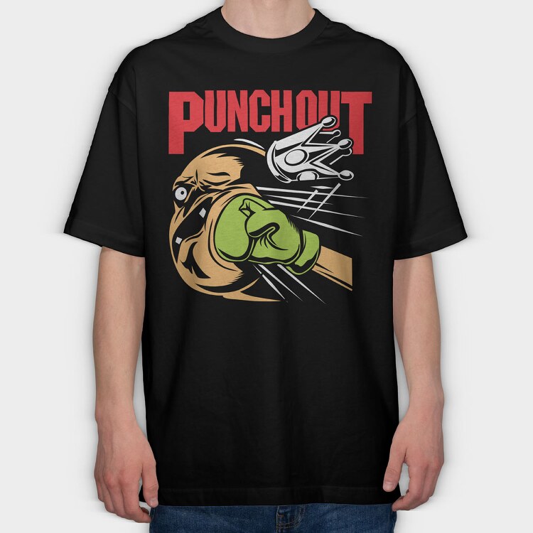 Punchout, Tricou Oversize Barbati (Unisex)