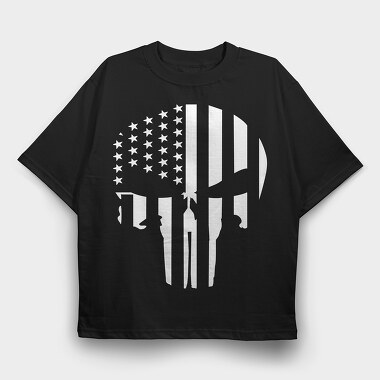 The Punisher 10, Tricou Oversize Barbati (Unisex)