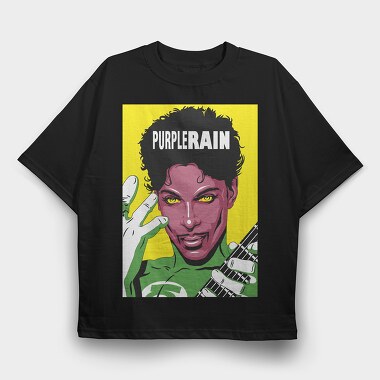 Purple Rain, Tricou Oversize Barbati (Unisex)