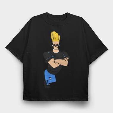 Cartoon Retro Johny Bravo 5, Tricou Oversize Barbati (Unisex)