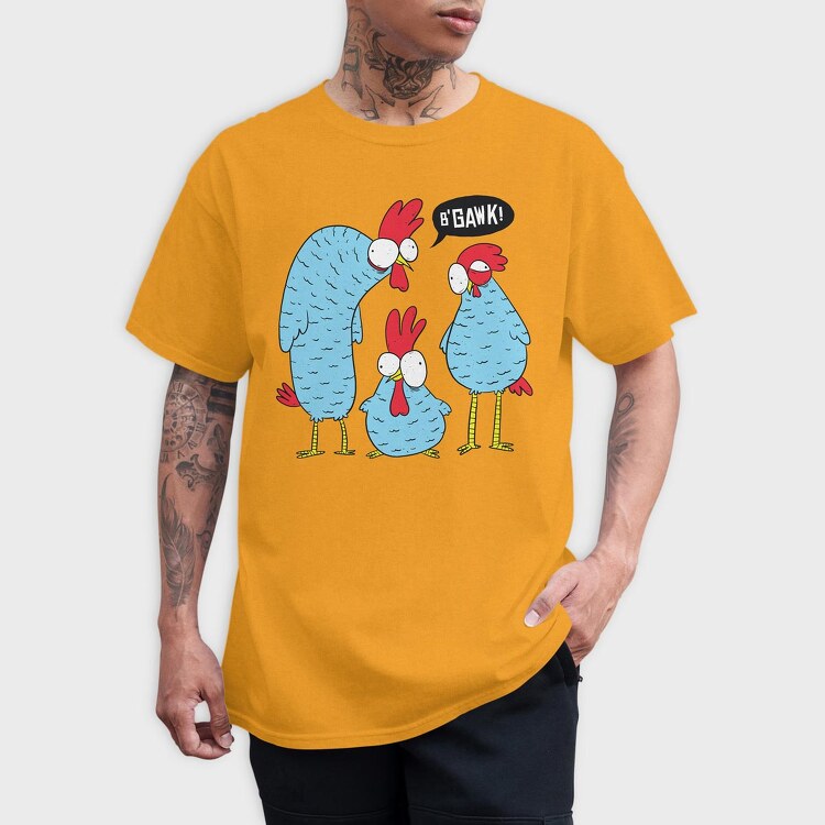 Crazy Chicken, Tricou Barbati (Unisex)