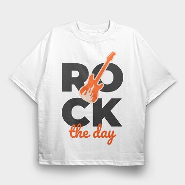 Rock the Day, Tricou Oversize Barbati (Unisex)