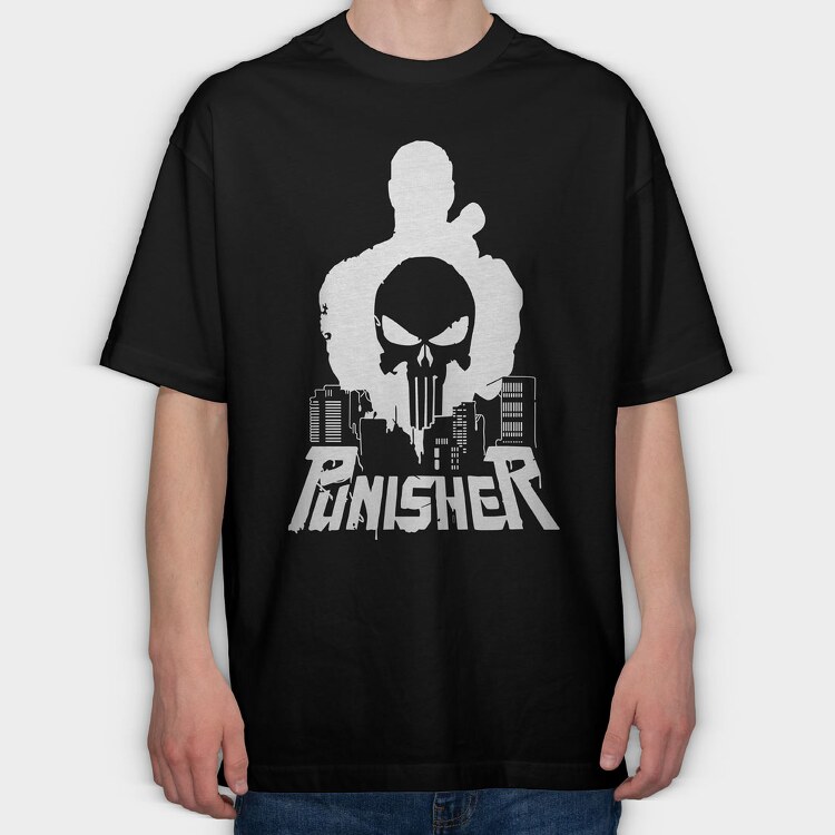 The Punisher 5, Tricou Oversize Barbati (Unisex)