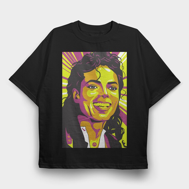 Michael Jackson, Tricou Oversize Barbati (Unisex)