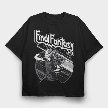 Final Fantasy 7, Tricou Oversize Barbati (Unisex)
