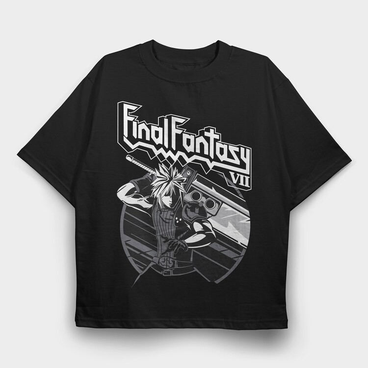 Final Fantasy 7, Tricou Oversize Barbati (Unisex)