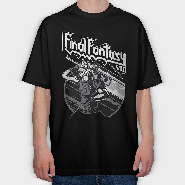 Final Fantasy 7, Tricou Oversize Barbati (Unisex)