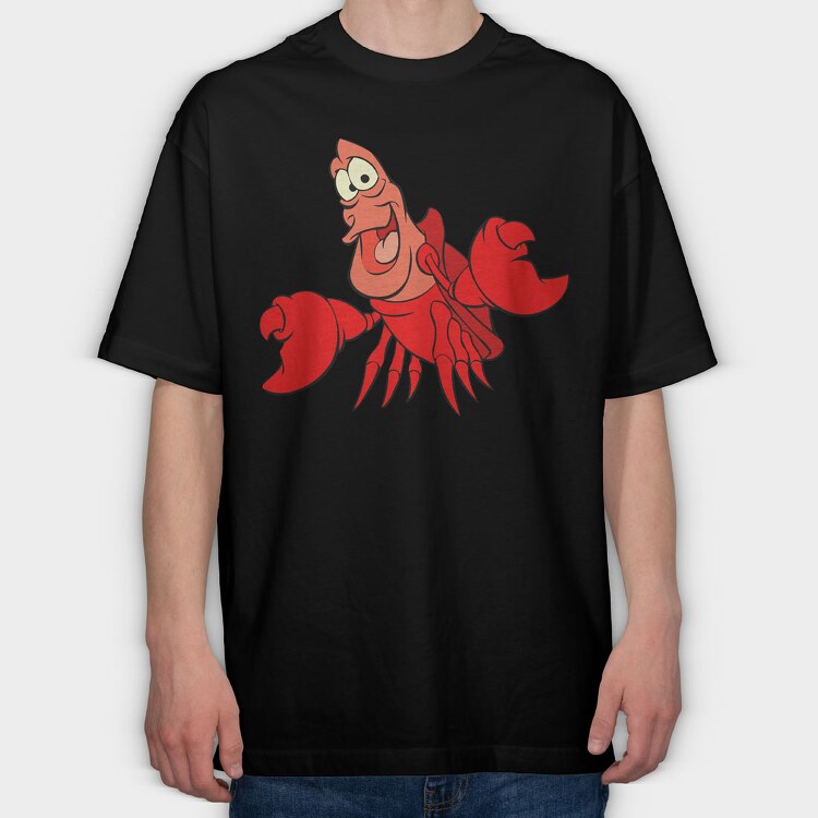 Cartoon Retro La Sirenta 4, Tricou Oversize Barbati (Unisex)