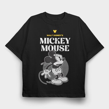 Mickey Mouse, Tricou Oversize Barbati (Unisex)