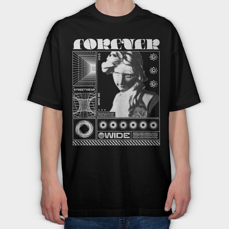 Forever 1, Tricou Oversize Barbati (Unisex)