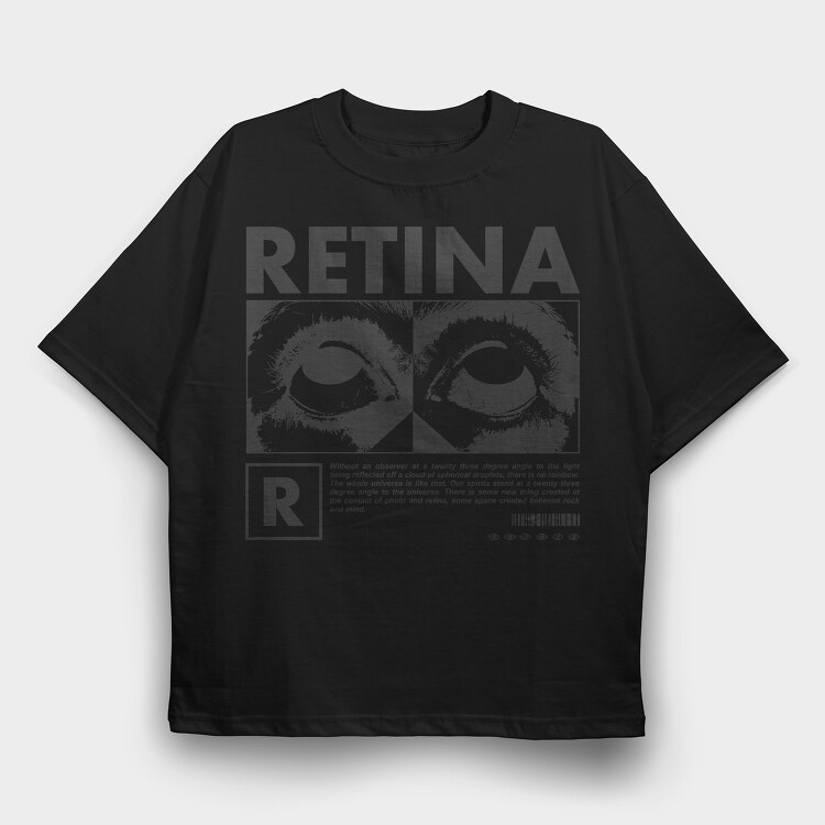 Retina 1, Tricou Oversize Barbati (Unisex)