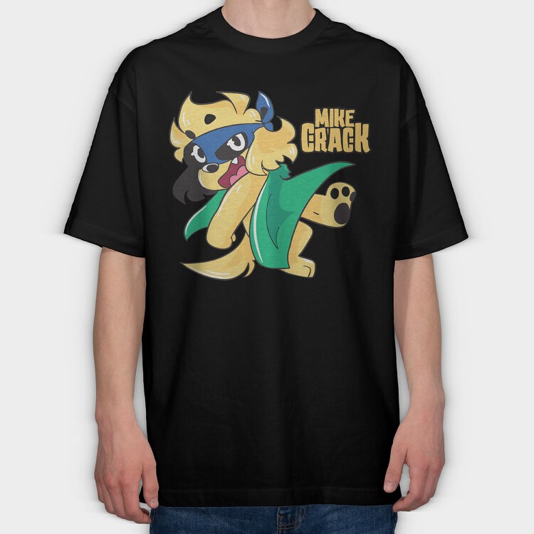 Mike Crack, Tricou Oversize Barbati (Unisex)