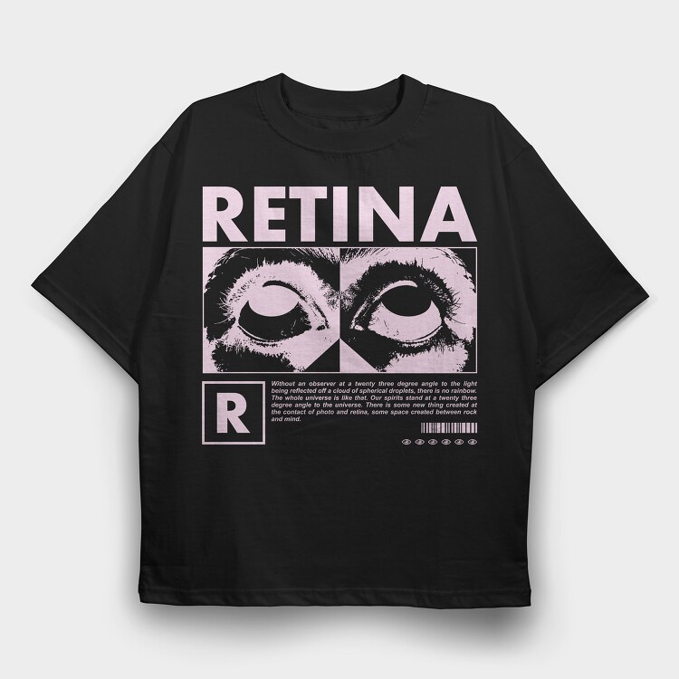 Retina 2, Tricou Oversize Barbati (Unisex)