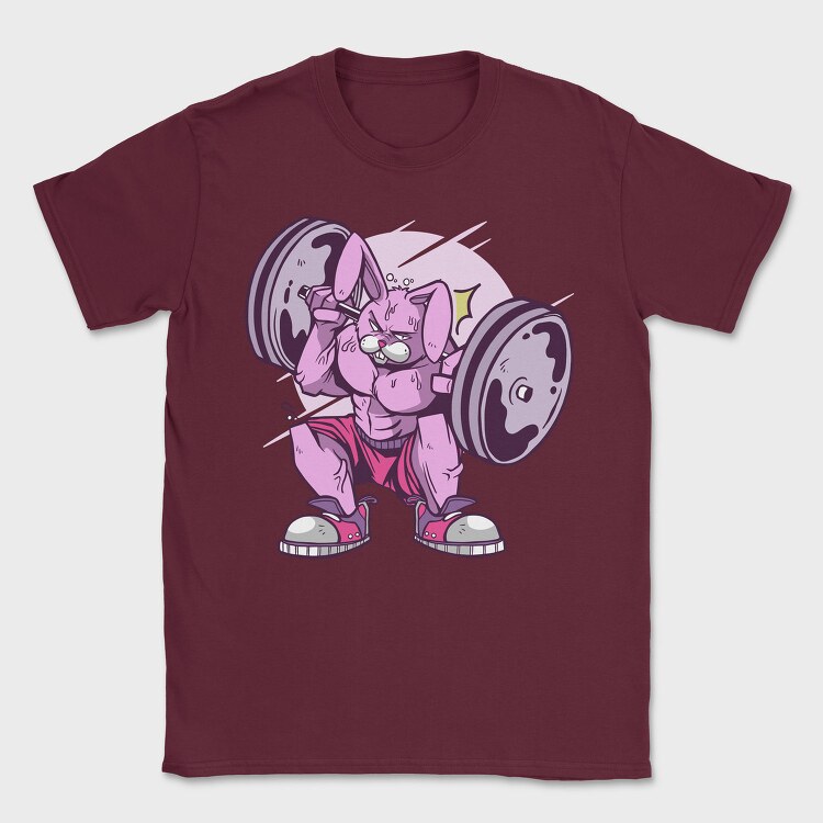 Muscle Rabbit, Tricou Barbati (Unisex)