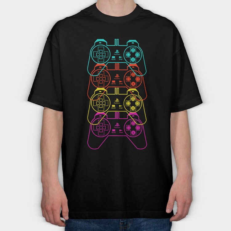 Retro Controller, Tricou Oversize Barbati (Unisex)