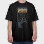 Retro Gaming Pac Man Game, Tricou Oversize Barbati (Unisex)