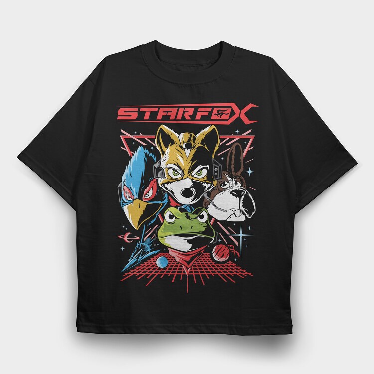 Star Fox, Tricou Oversize Barbati (Unisex)