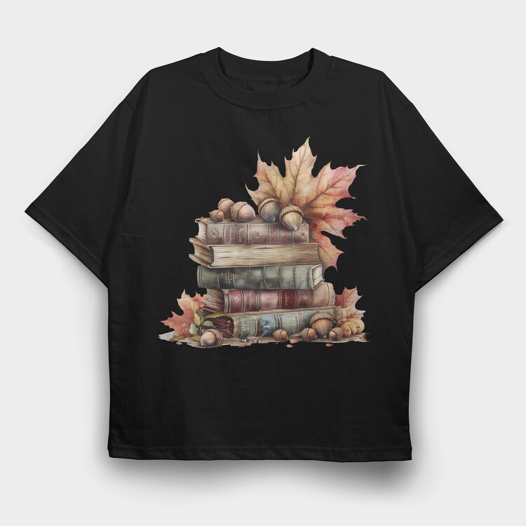 Autumn Learning Nest, Tricou Oversize Barbati (Unisex)