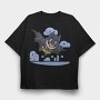 Batman Mario, Tricou Oversize Barbati (Unisex)