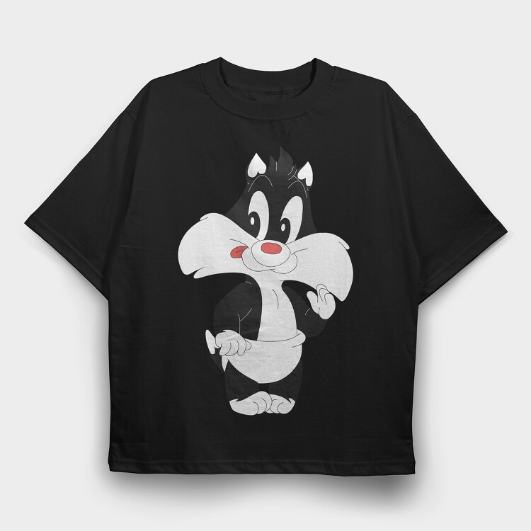 Cartoon Retro Looney Tunes Tiny 3, Tricou Oversize Barbati (Unisex)