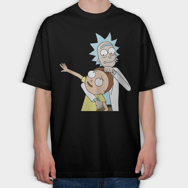Rick and Morty 11, Tricou Oversize Barbati (Unisex)