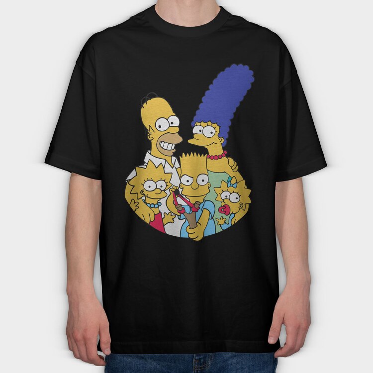 The Simpsons 19, Tricou Oversize Barbati (Unisex)