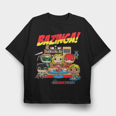 Bazinga Comics, Tricou Oversize Barbati (Unisex)