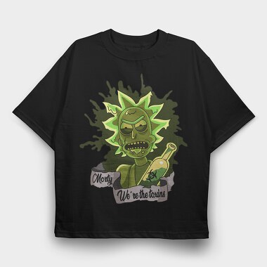 Rick and Morty 13, Tricou Oversize Barbati (Unisex)