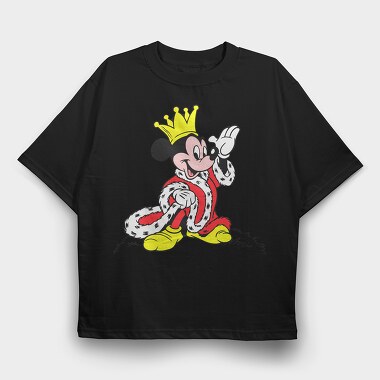 Cartoon Retro Mickey Mouse 3, Tricou Oversize Barbati (Unisex)
