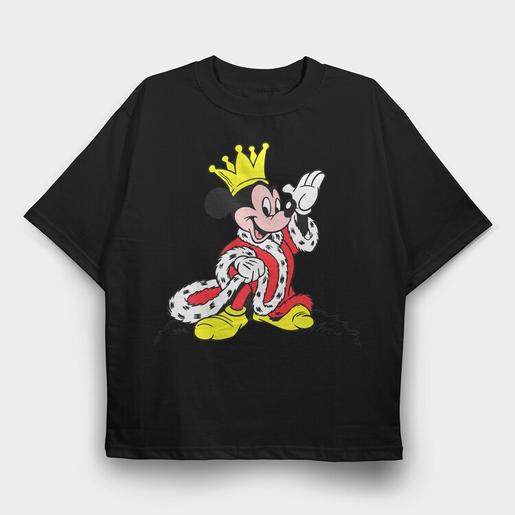 Cartoon Retro Mickey Mouse 3, Tricou Oversize Barbati (Unisex)