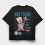 Best Buds, Tricou Oversize Barbati (Unisex)