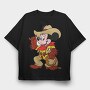Cartoon Retro Mickey Mouse 4, Tricou Oversize Barbati (Unisex)