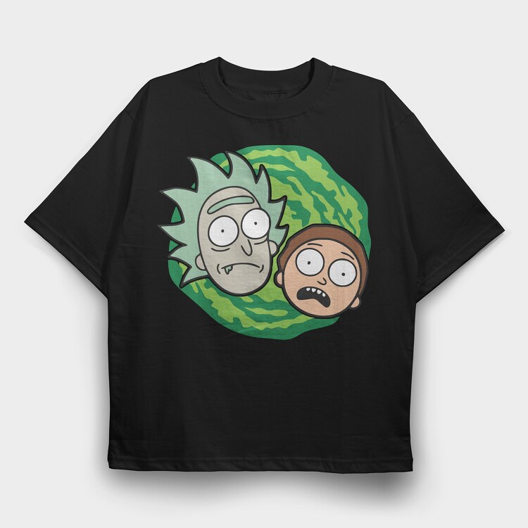 Rick and Morty 15, Tricou Oversize Barbati (Unisex)