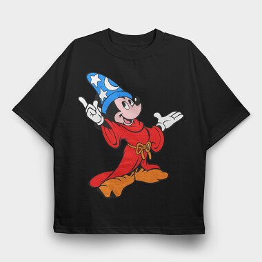 Cartoon Retro Mickey Mouse 5, Tricou Oversize Barbati (Unisex)