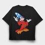 Cartoon Retro Mickey Mouse 5, Tricou Oversize Barbati (Unisex)