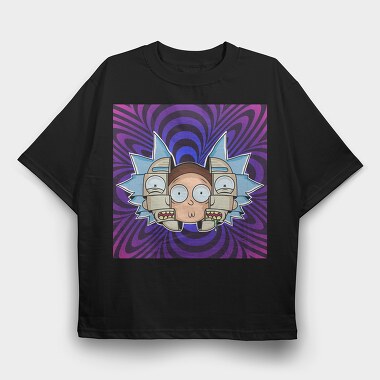 Rick and Morty 2, Tricou Oversize Barbati (Unisex)