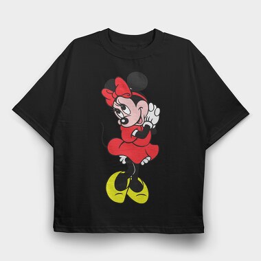Cartoon Retro Minnie 1, Tricou Oversize Barbati (Unisex)