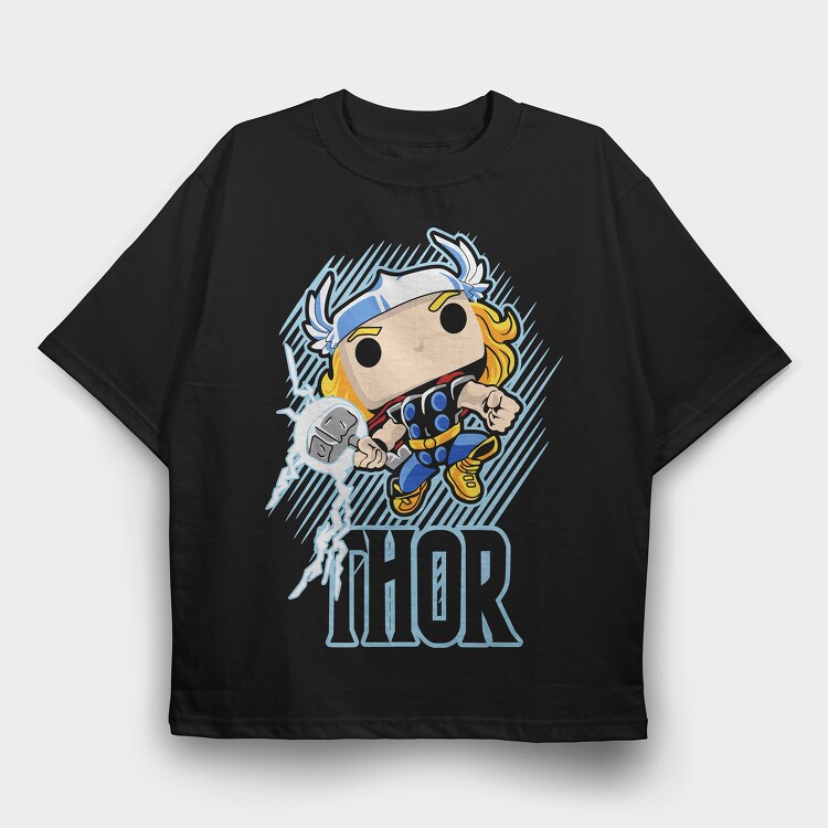 Funko Marvel thor, Tricou Oversize Barbati (Unisex)