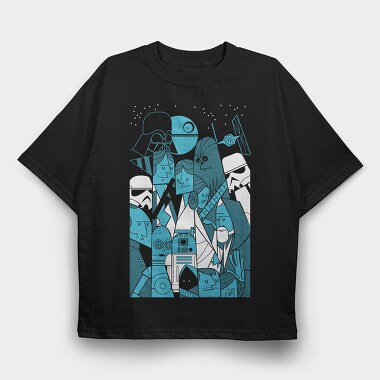 Star Wars 24, Tricou Oversize Barbati (Unisex)