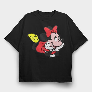 Cartoon Retro Minnie 4, Tricou Oversize Barbati (Unisex)