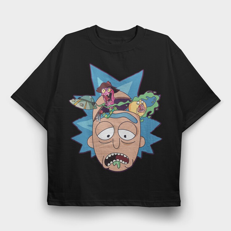 Rick and Morty 23, Tricou Oversize Barbati (Unisex)