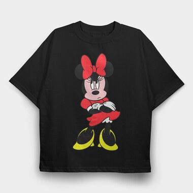 Cartoon Retro Minnie 5, Tricou Oversize Barbati (Unisex)